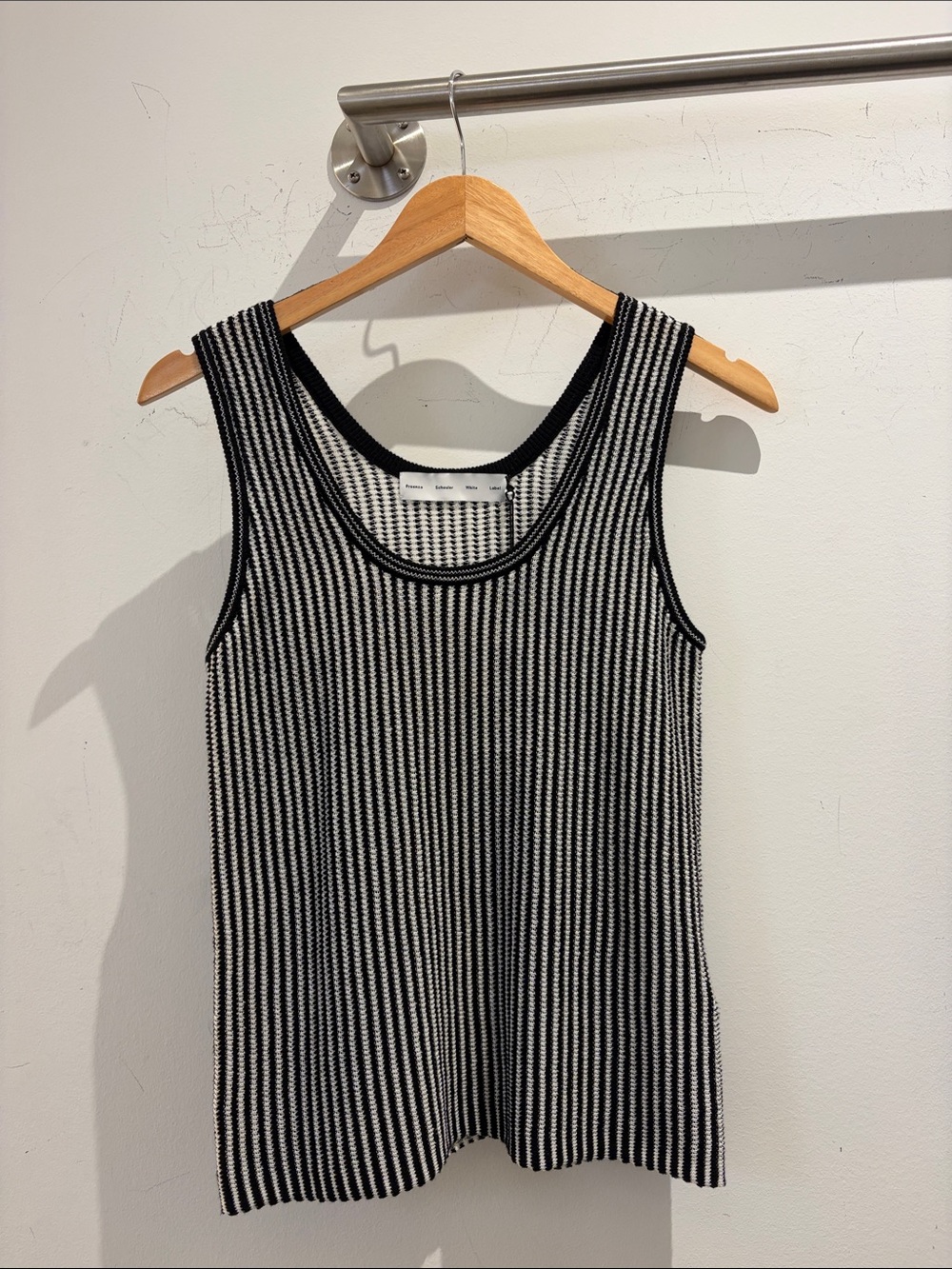 Proenza Schouler Lennox Top Blk/White